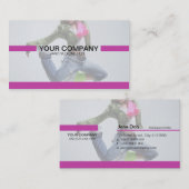 創造的な紫色のミニマル-十分に編集可能 名刺 (正面/裏面)