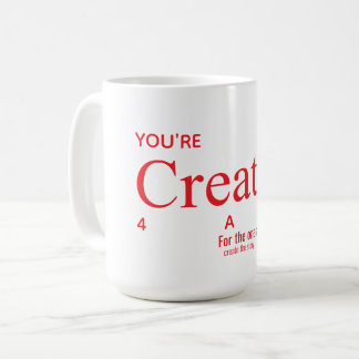 創造的な考え方の引用 フロント&バックTシャツ コーヒーマグカップ