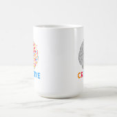 創造的な脳の左右半球 コーヒーマグカップ (中央)