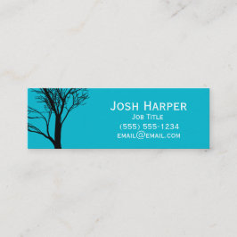 創造的な芸術の木 スキニー名刺