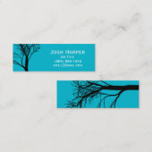 創造的な芸術の木 スキニー名刺 (正面/裏面)