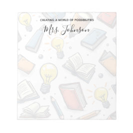 創造的な落書きパターン教師感謝 ノートパッド