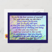 創造的な郵便はがき6 -あなた自身の最も最高のな版 ポストカード (正面/裏面)