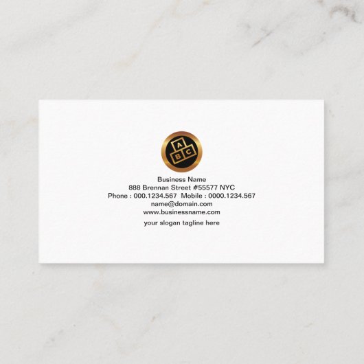 創造的な青は表記のPR活動に点を打ちます 名刺 (裏面)