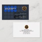 創造的な青は表記のPR活動に点を打ちます 名刺 (正面/裏面)