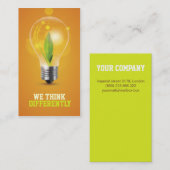 創造的なenergic球根の名刺 名刺 (正面/裏面)