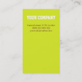 創造的なenergic球根の名刺 名刺 (裏面)