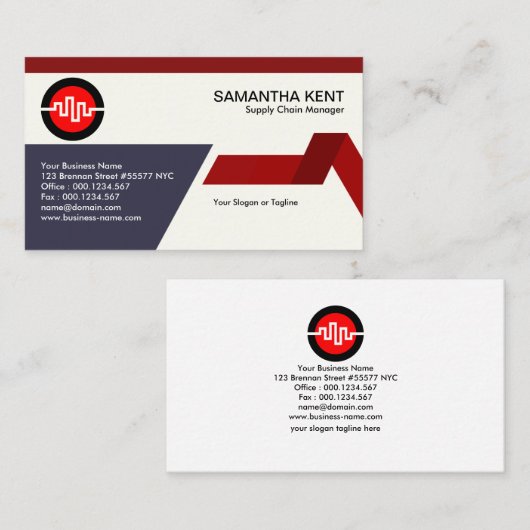 創造的なTrapeziumリンクサプライチェーンのマネージャー 名刺 (正面/裏面)