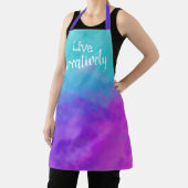 創造的に紫、ピンク、ティール（緑がかった色）エプロン エプロン (インサイチュ)