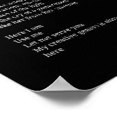 創造的天才 インスピレーション ポエム ウォール アート ポスター (角)