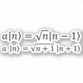 創造・消滅演算子 シール (正面)