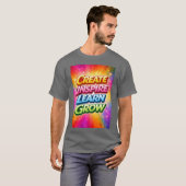創造 発想 学習 成長 Tシャツ (正面フル)