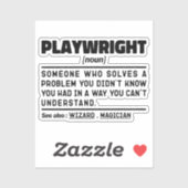 劇作家おもしろい名物書劇場愛好家 シール (シート)