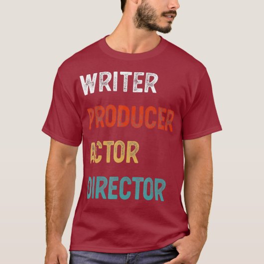劇作家プロデューサー演出家フィルムメーカー映画 Tシャツ (正面)