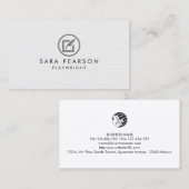 劇作家作家作家 名刺 (正面/裏面)