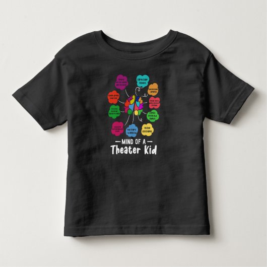 『劇団キッド・ミュージカルおもしろい俳優の心』 トドラーTシャツ (正面)