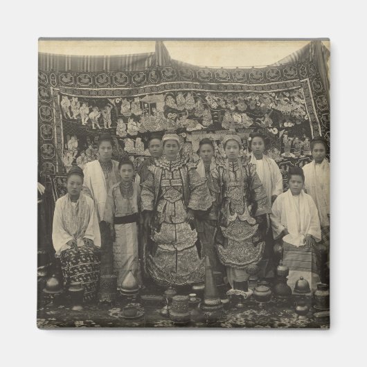 劇団,ビルマ, c.1910 マグネット (正面)