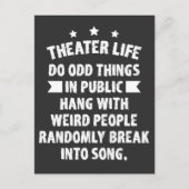 劇場おたくおもしろいミュージカルシアターセスピアン ポストカード (正面)