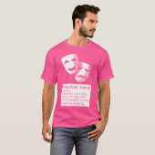 劇場おたく名詞扇ミュージカルオペラステージ俳優 Tシャツ (正面フル)