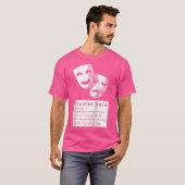 劇場おたく名詞扇ミュージカルオペラステージ俳優 Tシャツ (正面フル)