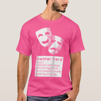 劇場おたく名詞扇ミュージカルオペラステージ俳優 Tシャツ