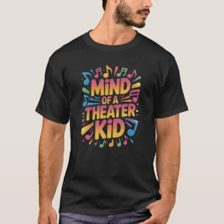 劇場っ子のユーモアあるデザイン Tシャツ