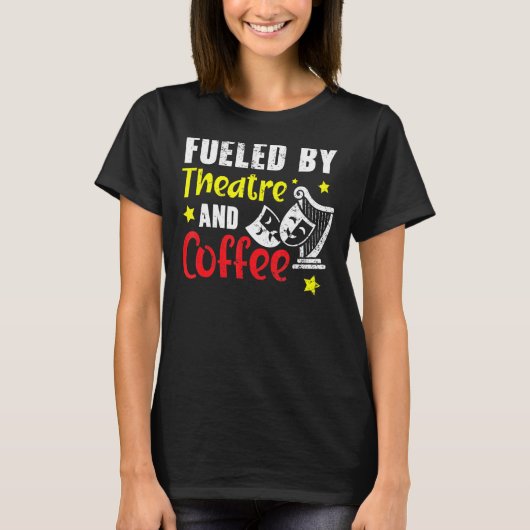 劇場とコーヒーブロードウェイの演奏者によって煽られる Tシャツ (正面)