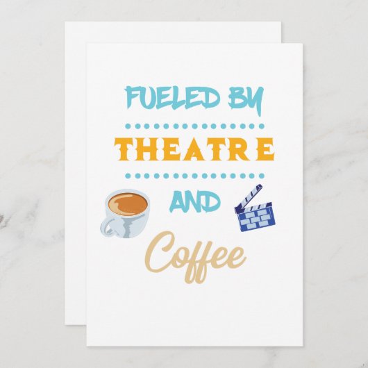 劇場とコーヒー俳優の女優の劇場によって煽られる シーズンカード (正面/裏面)