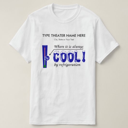 劇場と場所を埋める – Air Conditioning Tシャツ (デザイン正面)