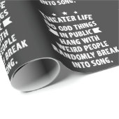 劇場のおたくのおもしろいなミュージカルシアターの俳優 ラッピングペーパー (ロールコーナー)