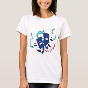 劇場のために住んで下さい Tシャツ