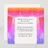 劇場のカーテンの結婚式招待状 招待状 (正面/裏面)