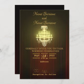 劇場のカーテンシャンデリア 招待状 (正面/裏面)