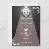 劇場のカーテンシャンデリア 招待状 (正面)