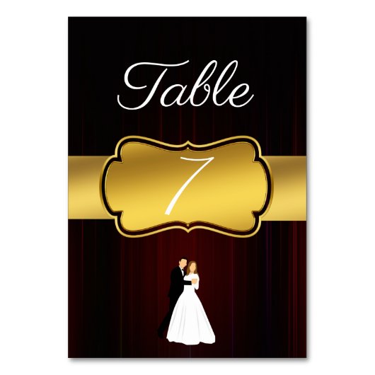 劇場のカーテン テーブルナンバー (正面)