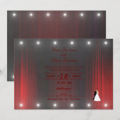 劇場のカーテン 招待状 (正面/裏面)