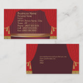 劇場のステージの名刺 名刺 (正面/裏面)