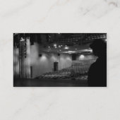劇場のステージの白黒の写真 名刺 (裏面)