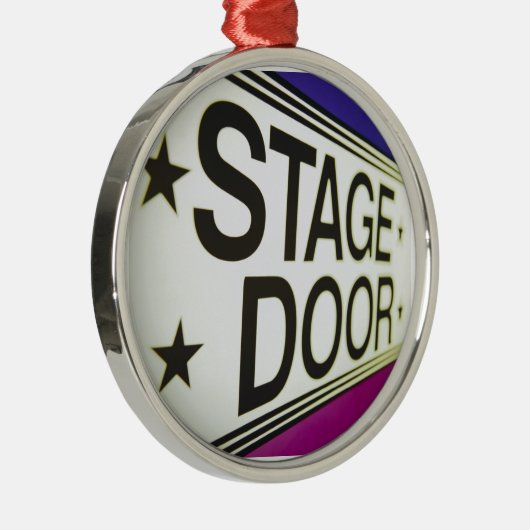 劇場のステージドアの印 メタルオーナメント (右)