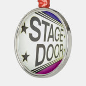 劇場のステージドアの印 メタルオーナメント (左)
