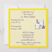 劇場のパーティーの誕生日 招待状 (裏面)