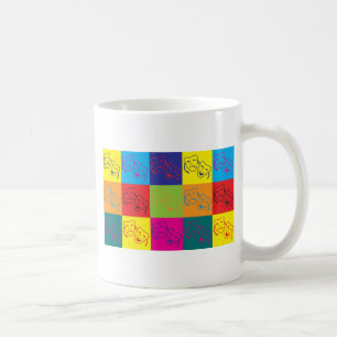 劇場のポップアート コーヒーマグカップ