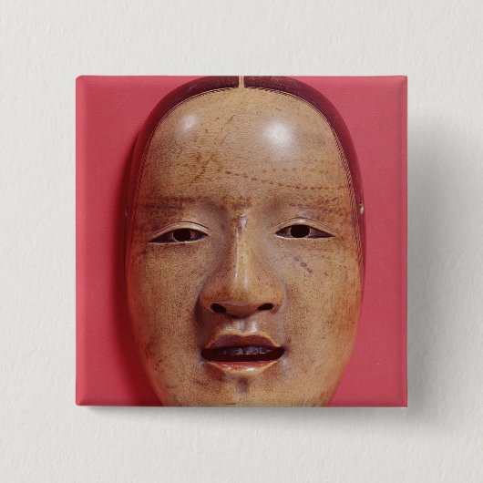 劇場のマスク無し 缶バッジ (正面)