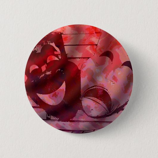 劇場のマスク 缶バッジ (正面)