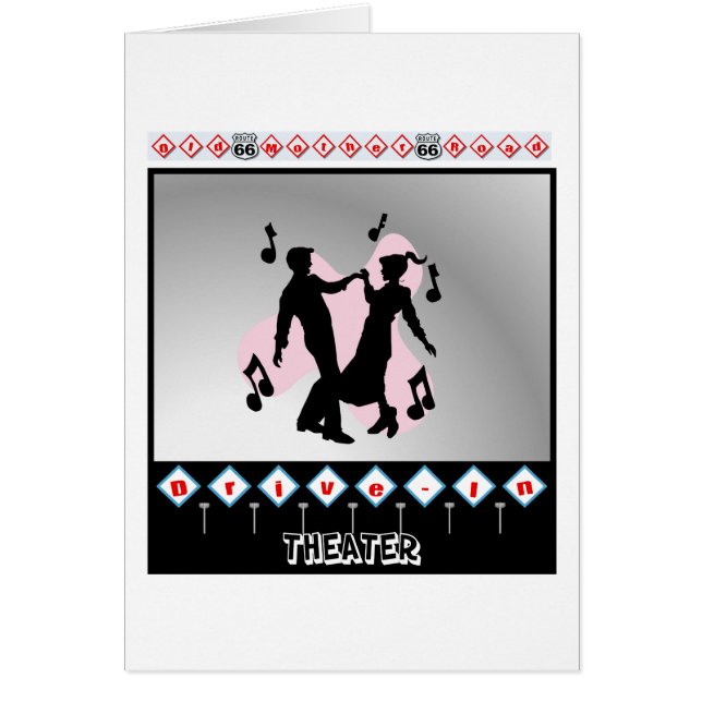 劇場のヴィンテージの50年代ドライブ (正面)