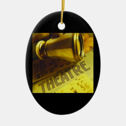 劇場の双眼鏡 セラミックオーナメント (正面)