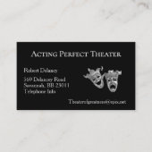 劇場の名刺を隠すコメディ悲劇 名刺 (正面)