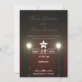 劇場の幕掛け 招待状 (正面)