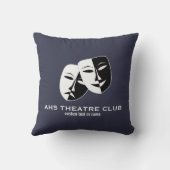 劇場の戯曲クラブはカスタムな俳優の名前を覆います クッション (裏面)