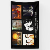 劇場の戯曲クラブカスタムな写真のコラージュ 横断幕 (縦)
